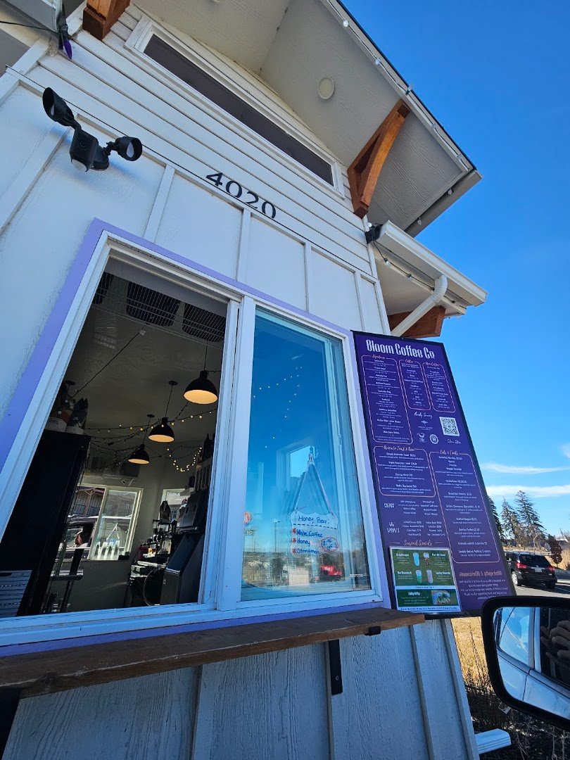 Storefront of Bloom Coffee Co., specialty coffee shop in Spokane