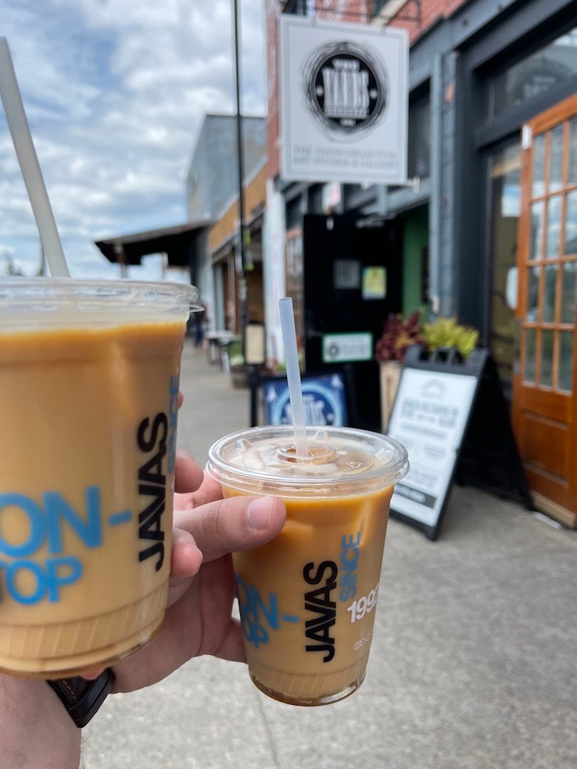 Coffee at Java's Cafe, specialty coffee shop in Rochester