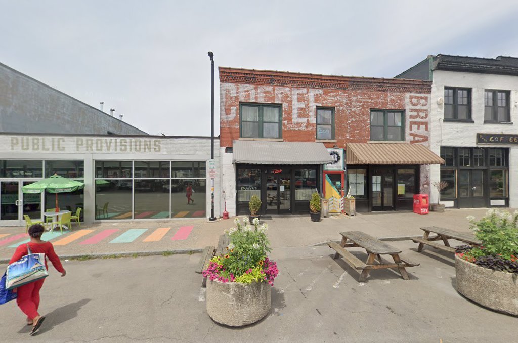 Storefront of Java's Cafe, specialty coffee shop in Rochester