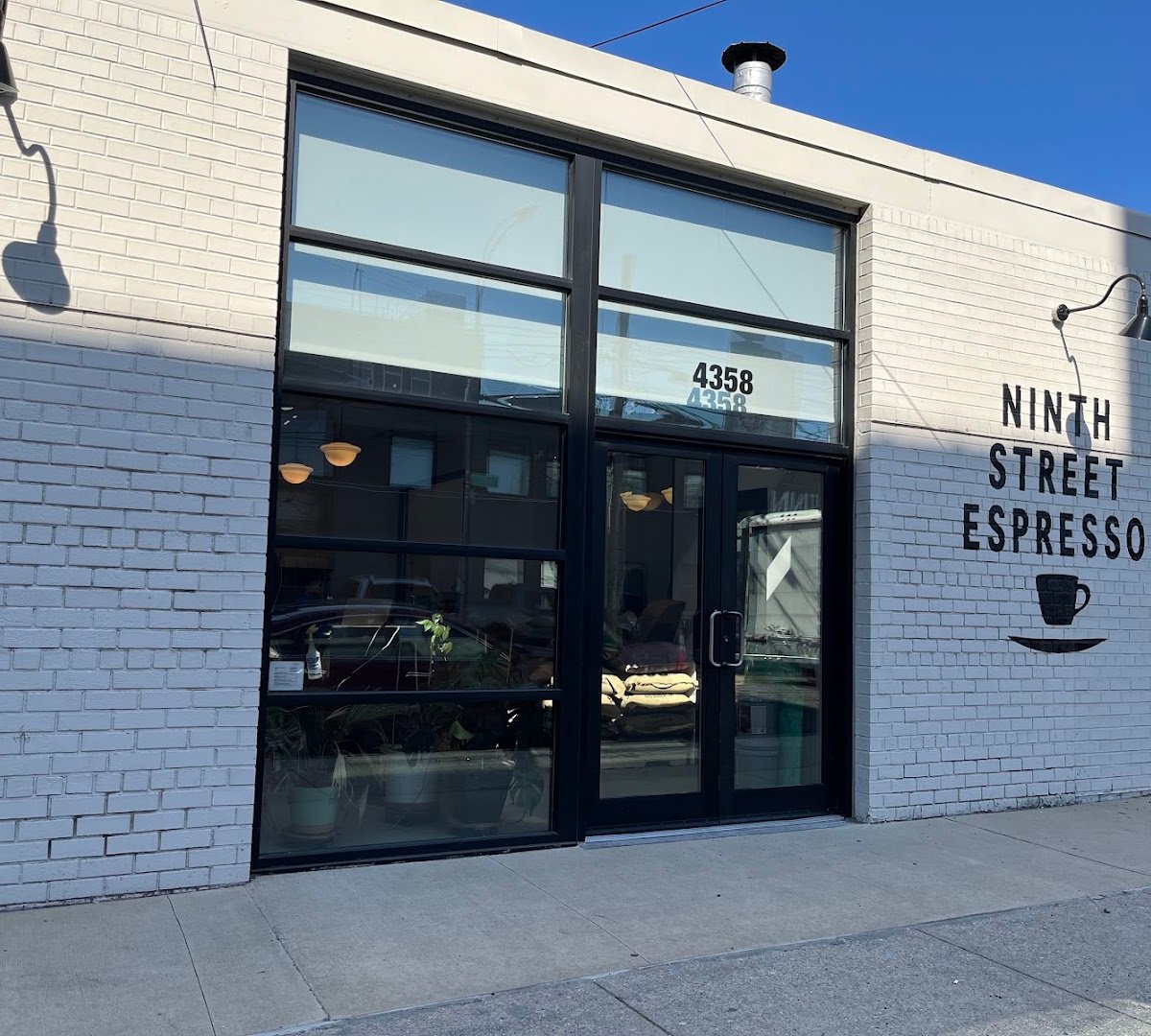 Storefront of Ninth Street Espresso, specialty coffee shop in New York