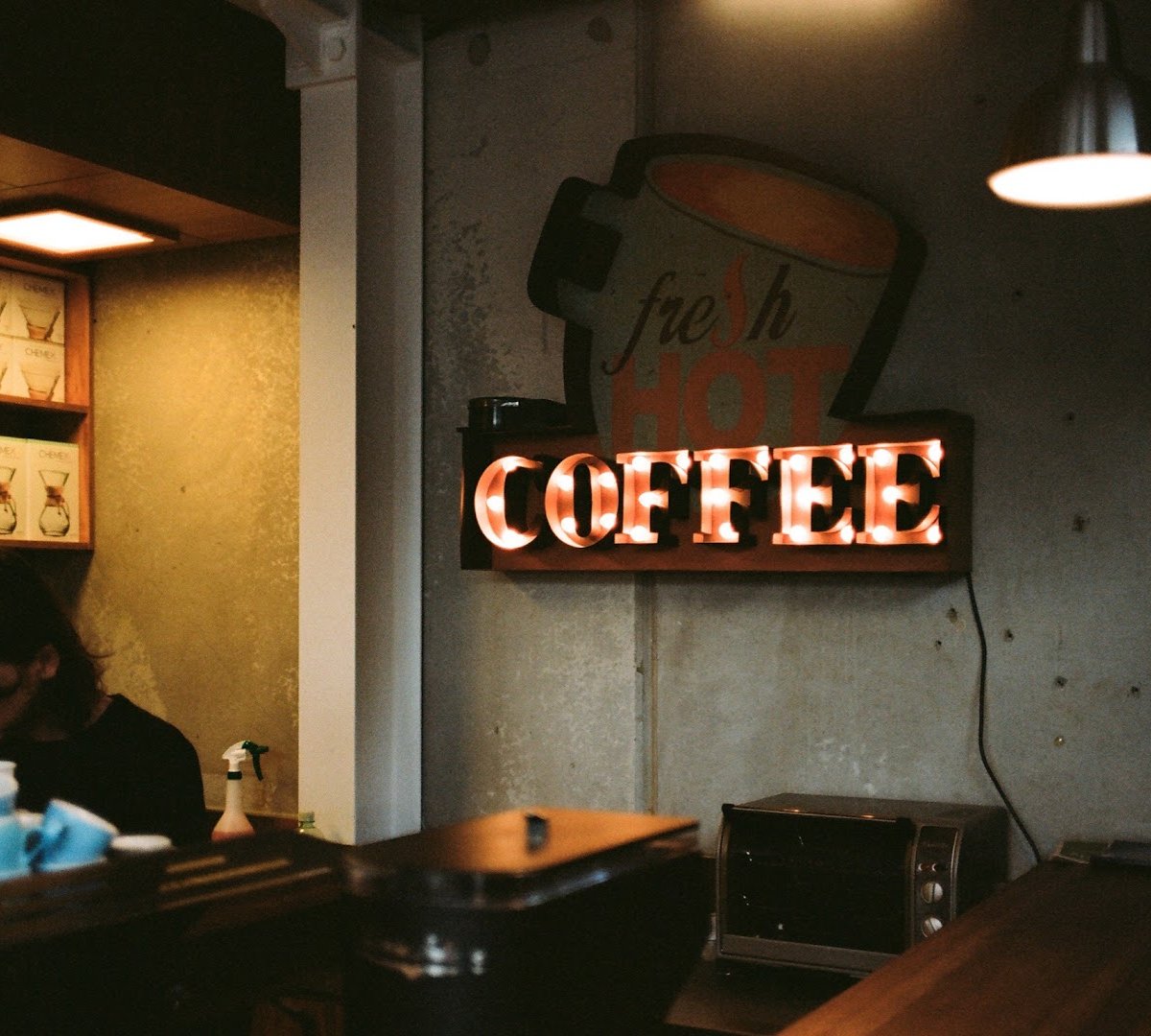 Interior of Coffee Supreme Roastery, specialty coffee shop in Wellington