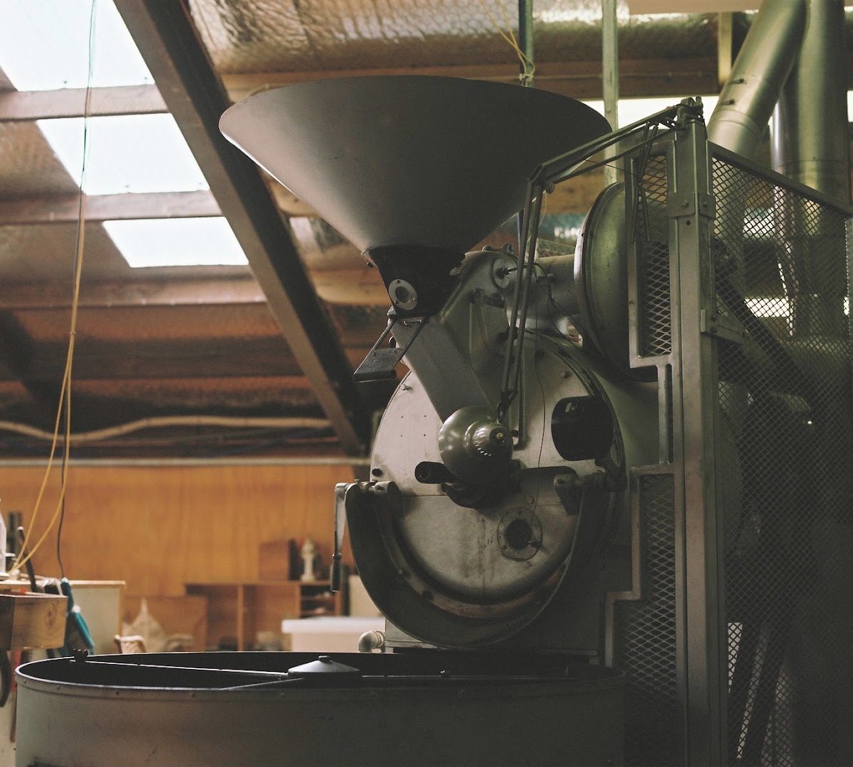 Interior of Coffee Supreme Roastery, specialty coffee shop in Wellington