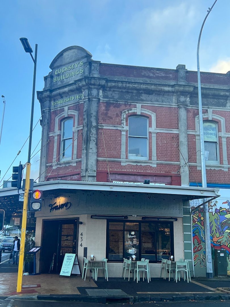 Storefront of Frasers, specialty coffee shop in Auckland