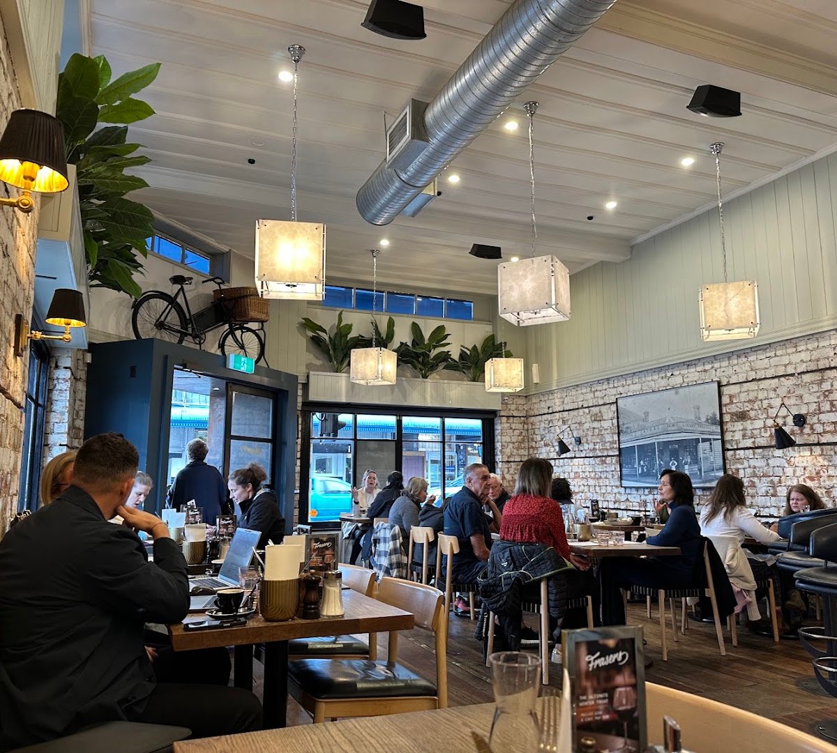 Interior of Frasers, specialty coffee shop in Auckland