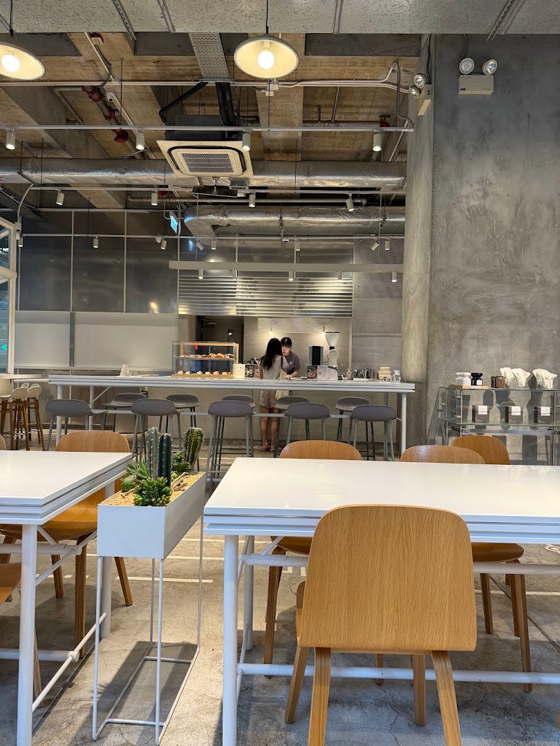 Interior of noc, specialty coffee shop in Hong Kong