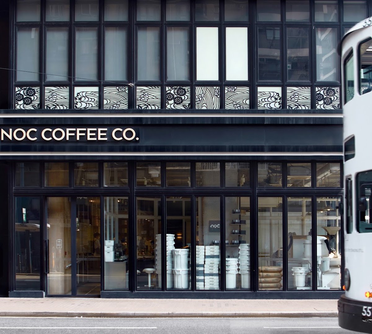 Storefront of noc, specialty coffee shop in Hong Kong