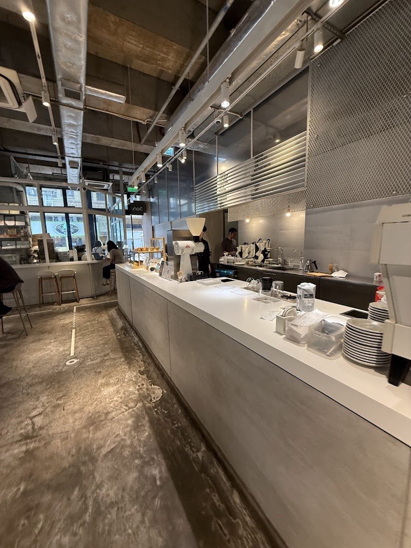 Interior of noc, specialty coffee shop in Hong Kong