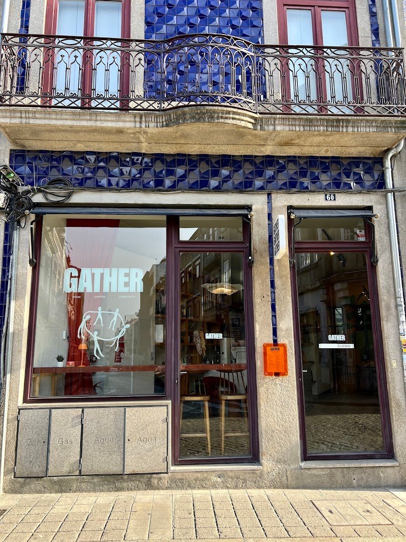 Storefront of GATHER Café | Specialty coffee & All day brunch, specialty coffee shop in Porto