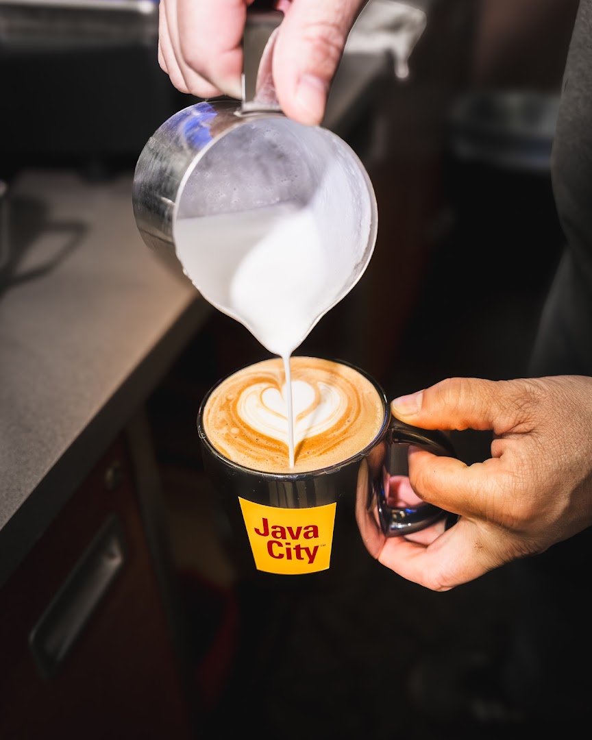 Coffee at Java City, specialty coffee shop in Sacramento