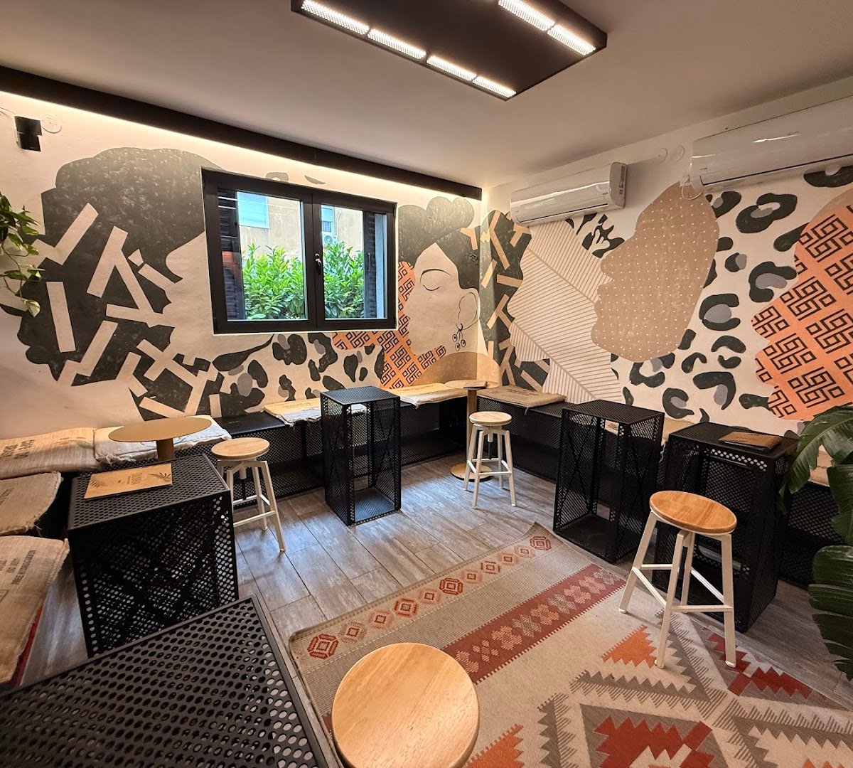 Interior of Dusha Specialty Coffee, specialty coffee shop in Belgrade