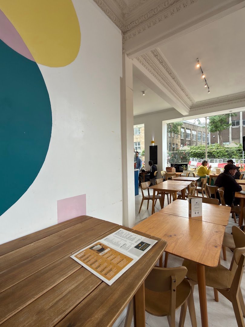 Interior of Lady and The Bear, specialty coffee shop in Edinburgh