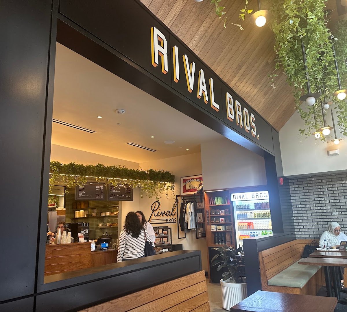 Storefront of Rival Bros Coffee Bar, specialty coffee shop in Philadelphia