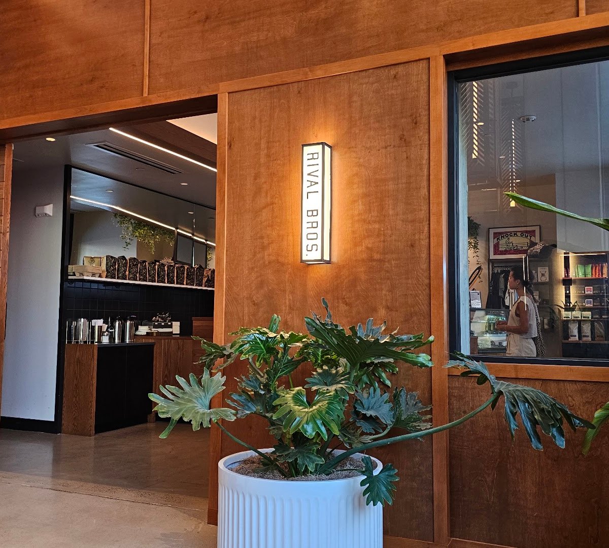 Storefront of Rival Bros Coffee Bar, specialty coffee shop in Philadelphia