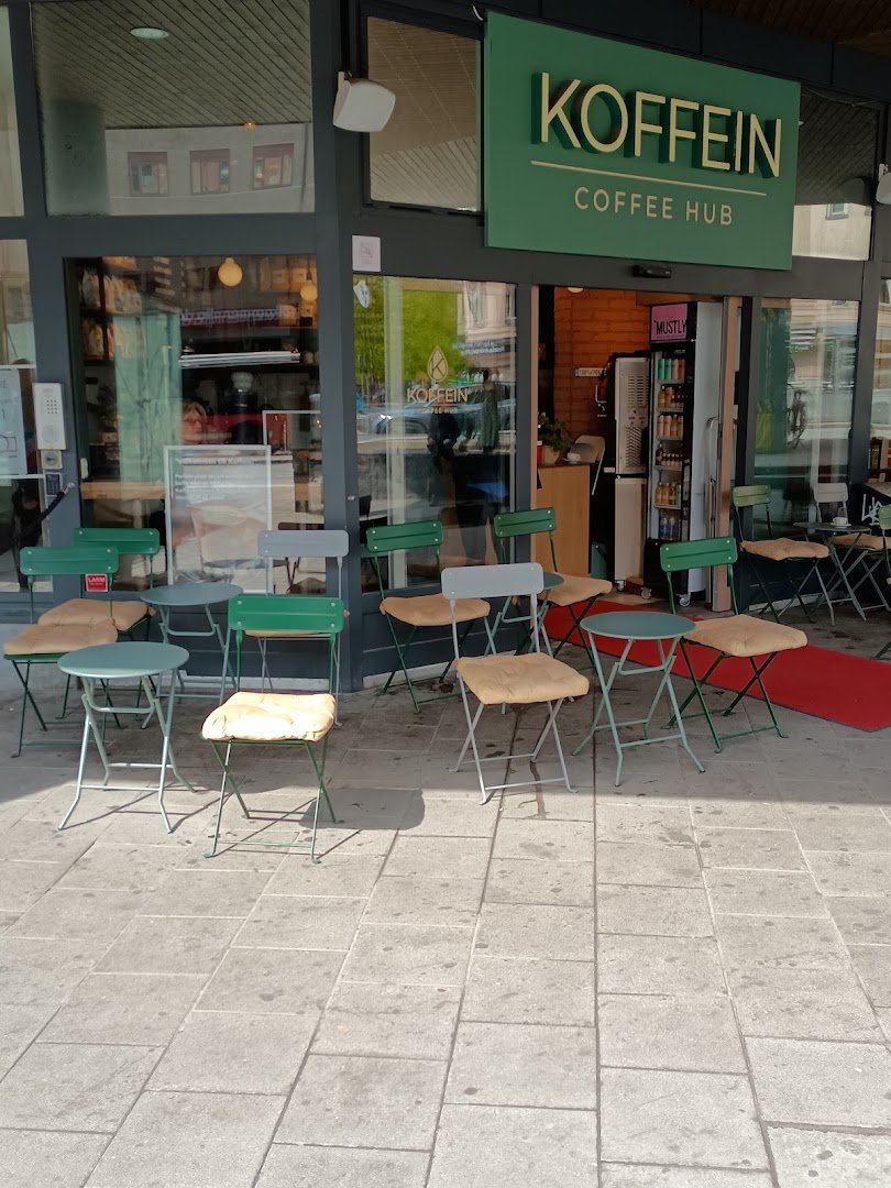 Storefront of Koffein Sweden AB, specialty coffee shop in Stockholm