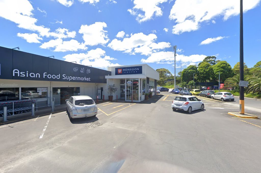 Storefront of Monsoon Coffee Roasters, specialty coffee shop in Auckland