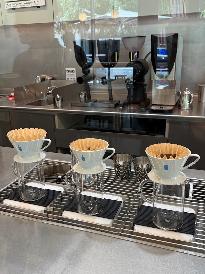 Interior of Blue Bottle Coffee, specialty coffee shop in Las Vegas
